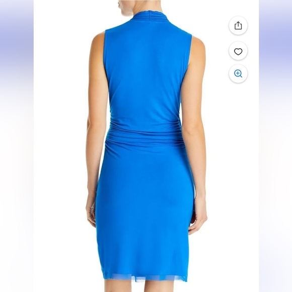 Kobi Halperin Maureen Jersey Faux Wrap Sheath Dress in Blue Size XS - Picture 2 of 9